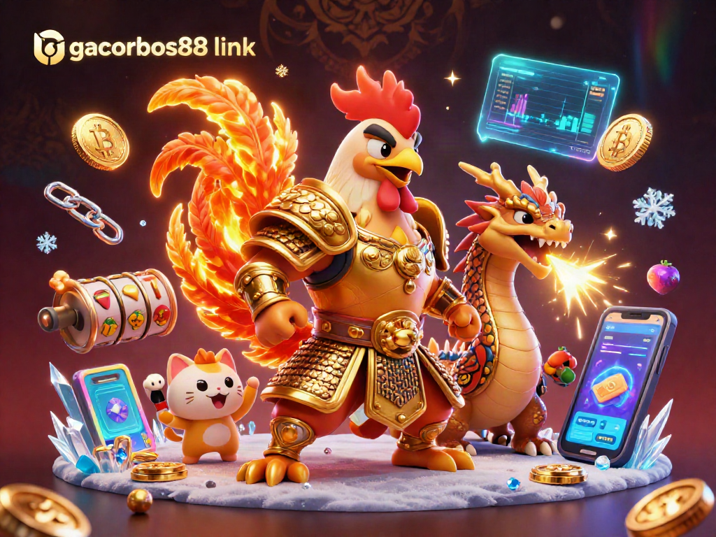 Engage with gacorbos88 link as a powerful rooster warrior and dragon hatchling dominate the slot scene.