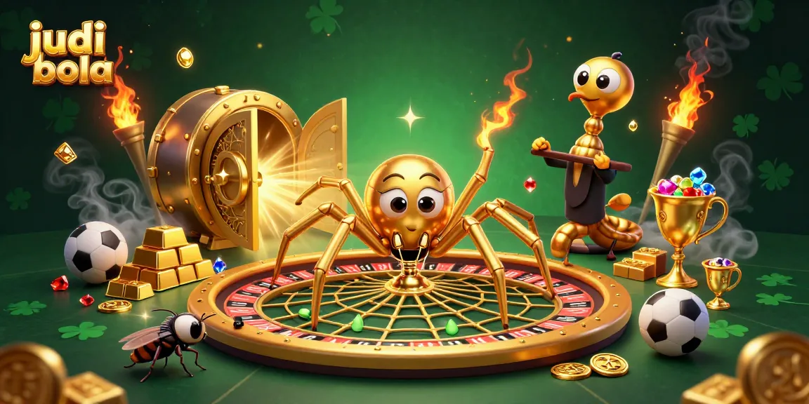 Engage in judi bola with vibrant sports betting elements in an enchanting 3D casino scene.