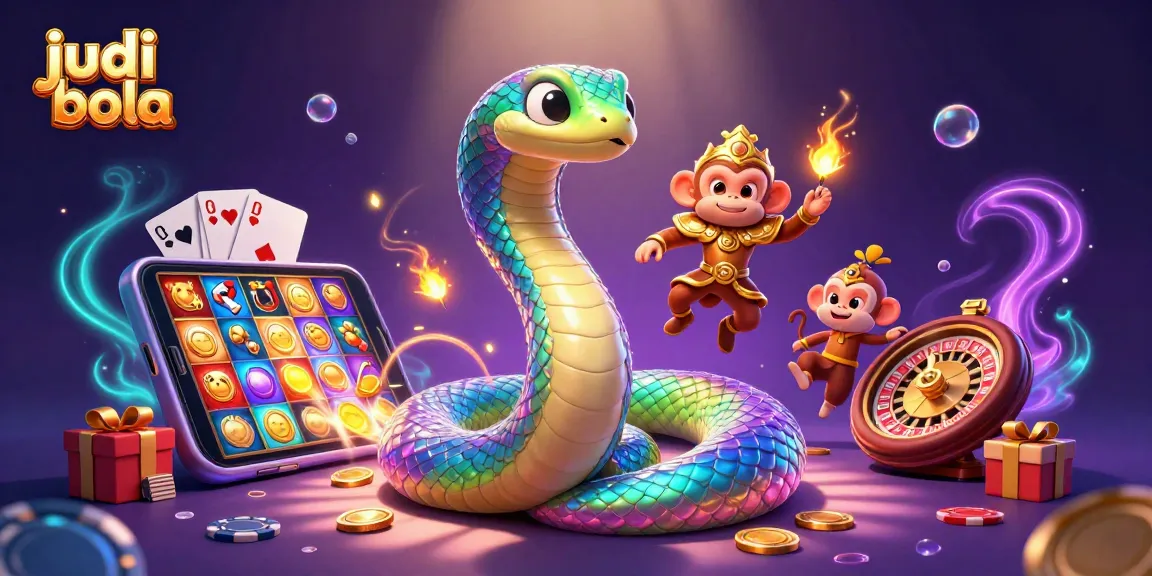 Experience thrilling judi bola action with vibrant dynamic characters in an exciting casino setting.