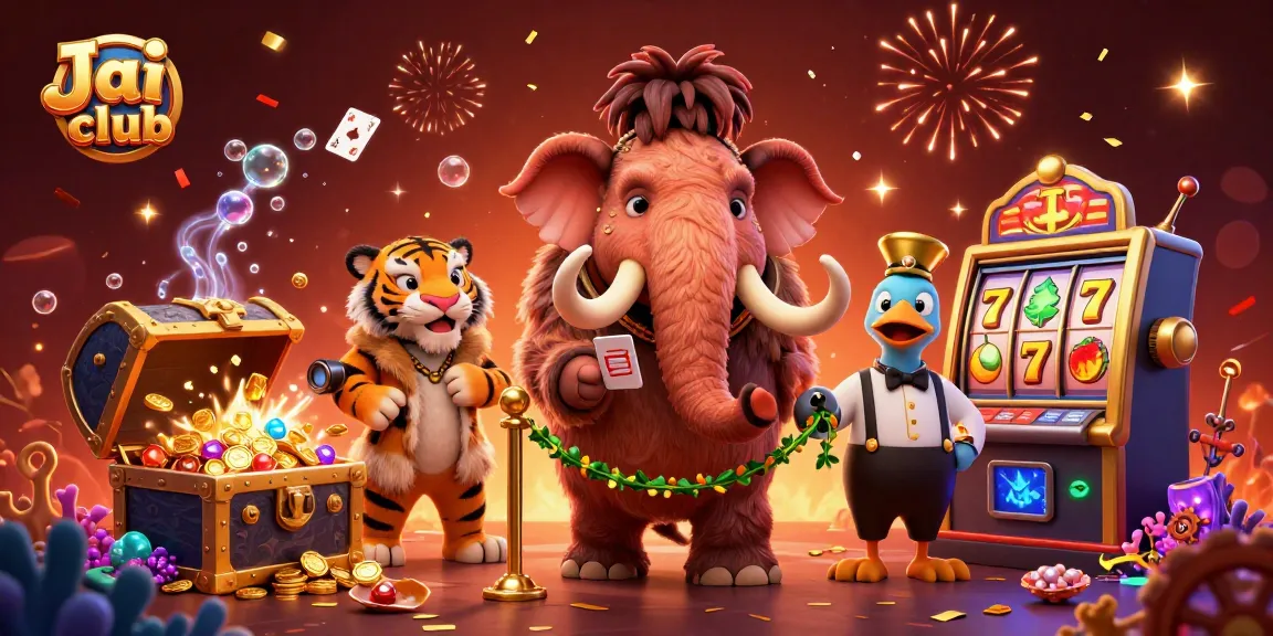Play thrilling games at Jai club with a vibrant casino scene filled with rewards and excitement.