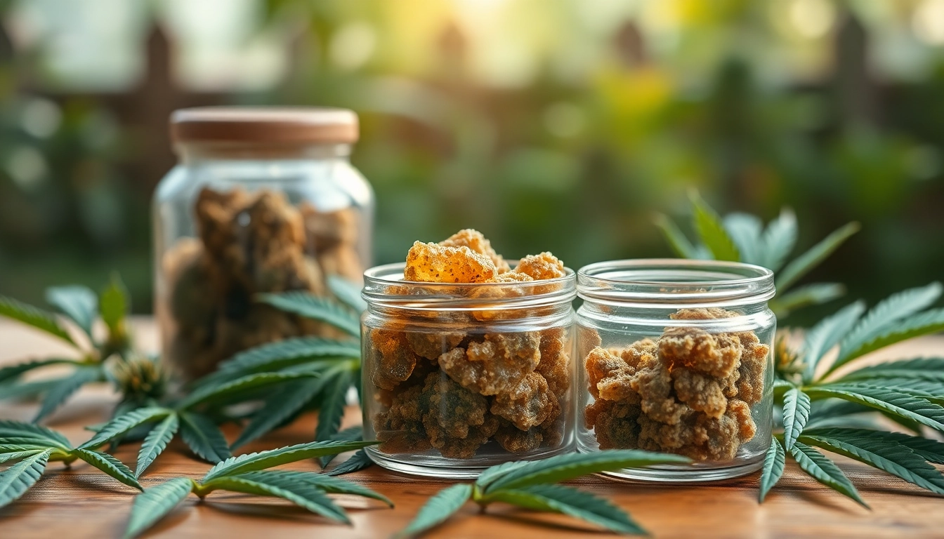 Buy bubble hash online with high-quality texture presented in a natural setting.