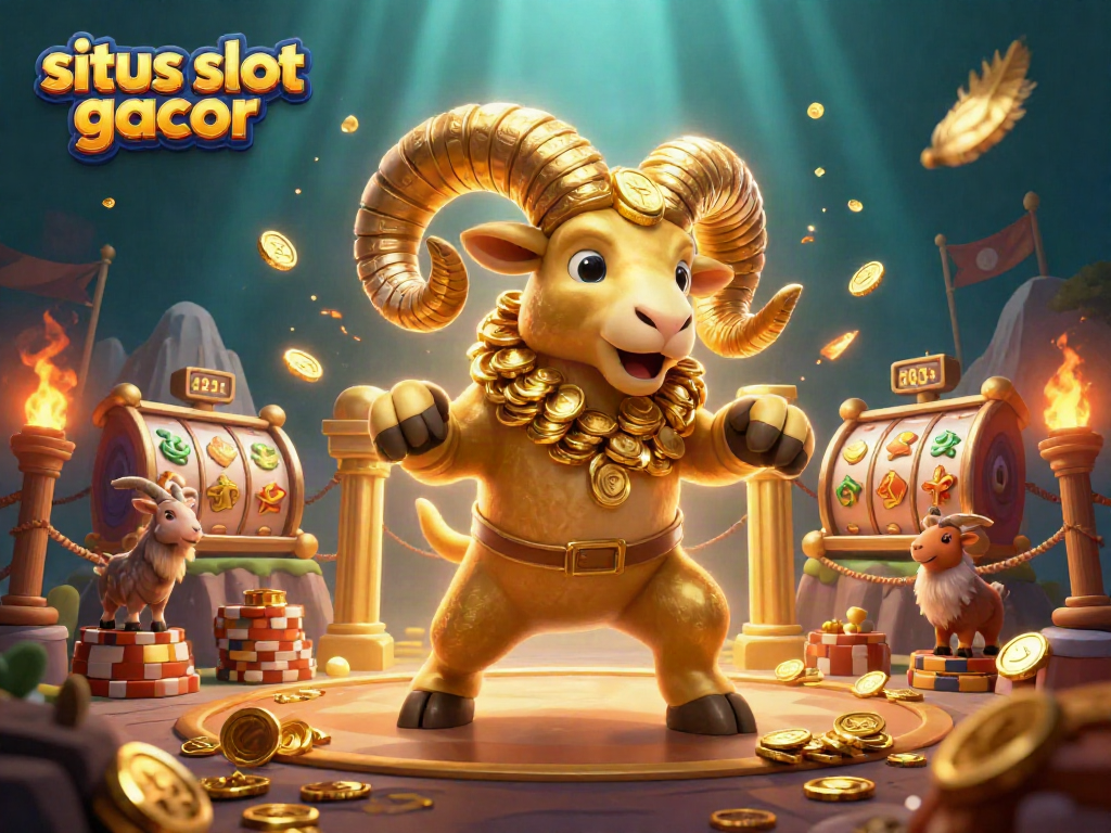 Menggandakan peluang menang di situs slot gacor dengan ilustrasi 3D kuda jantan emas dan permainan slot