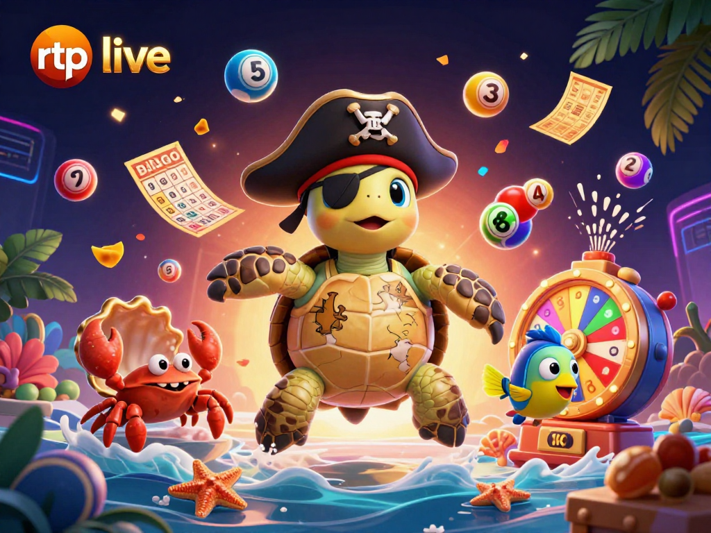 Engage with exciting rtp live dynamics in a packed 3D casino scene with vibrant gaming elements.