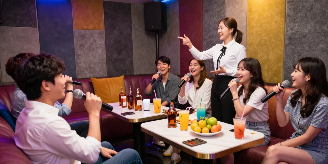 Experience the lively atmosphere at 인천쓰리노 with friends enjoying a private karaoke session and premium drinks.