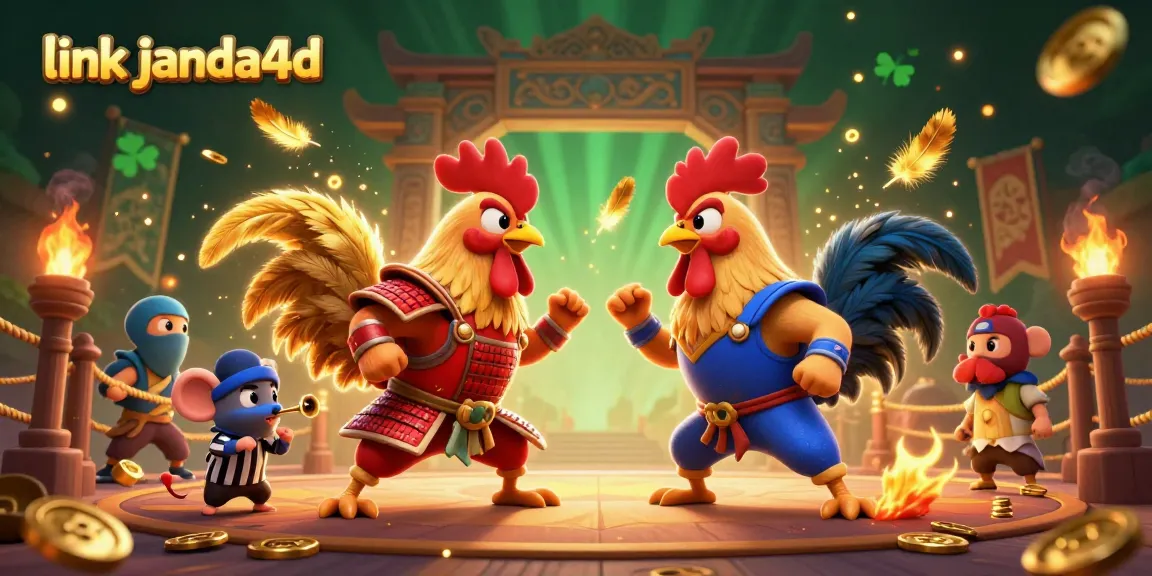 Link janda4d menghadirkan pertarungan seru ayam 3D dalam arena judi yang megah.