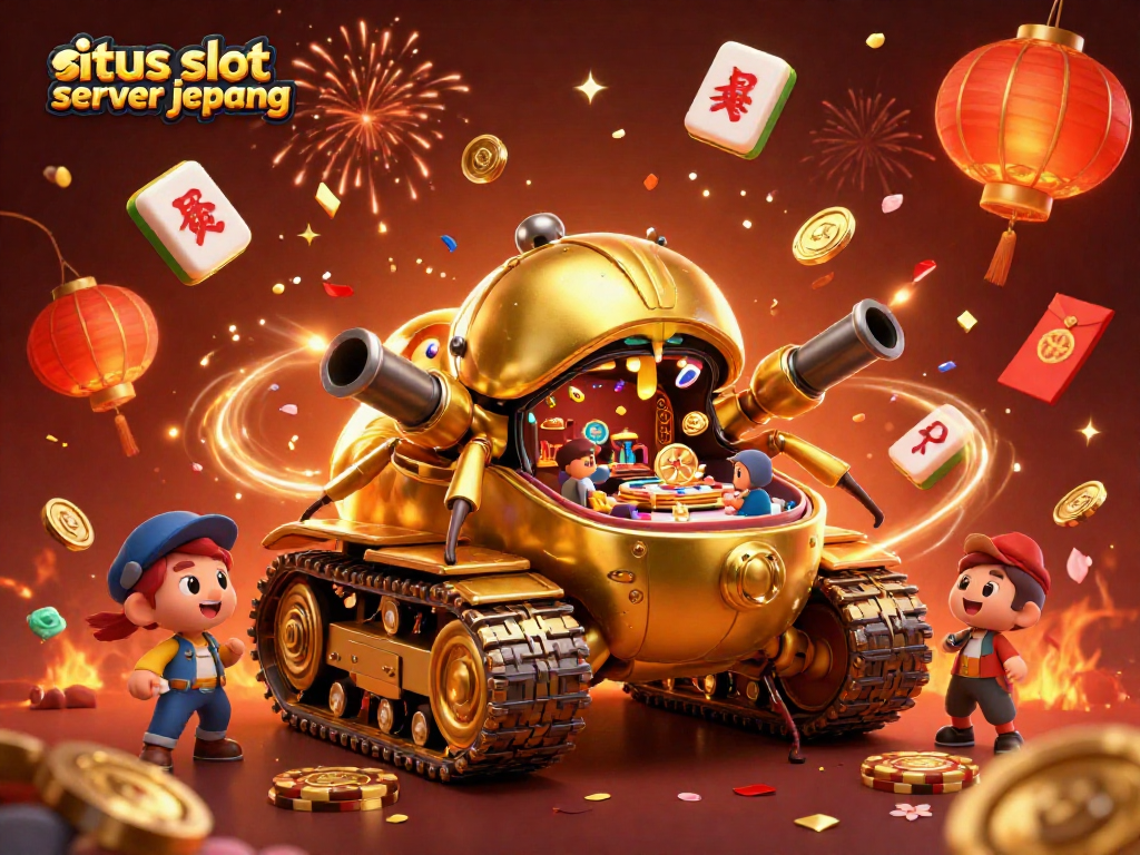 Engage with situs slot server jepang in an ultra-detailed 3D casino scene bursting with vibrant action.