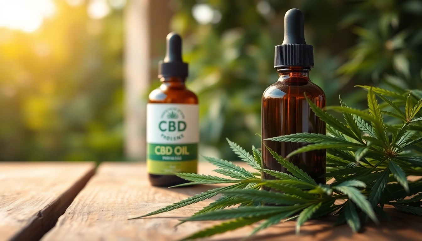 Showcasing CBD Oil bottle with hemp leaves, promoting natural wellness and health benefits.