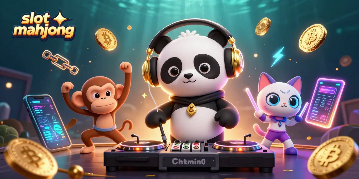 Experience thrilling slot mahjong action with animated characters in a vibrant casino scene.