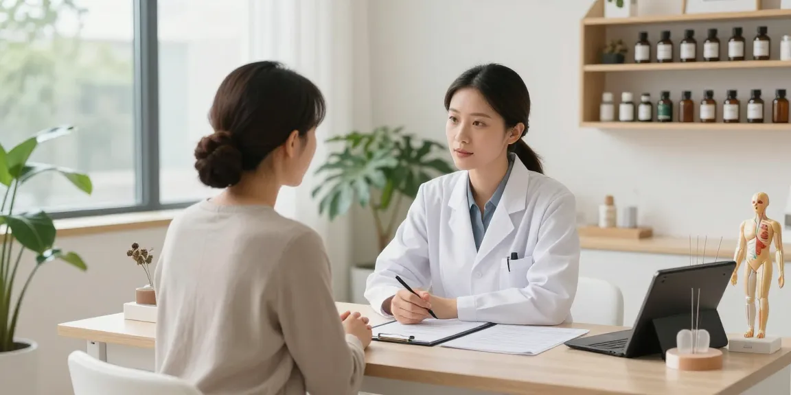 수원한의원 welcoming atmosphere with patient consultation and herbal remedies.