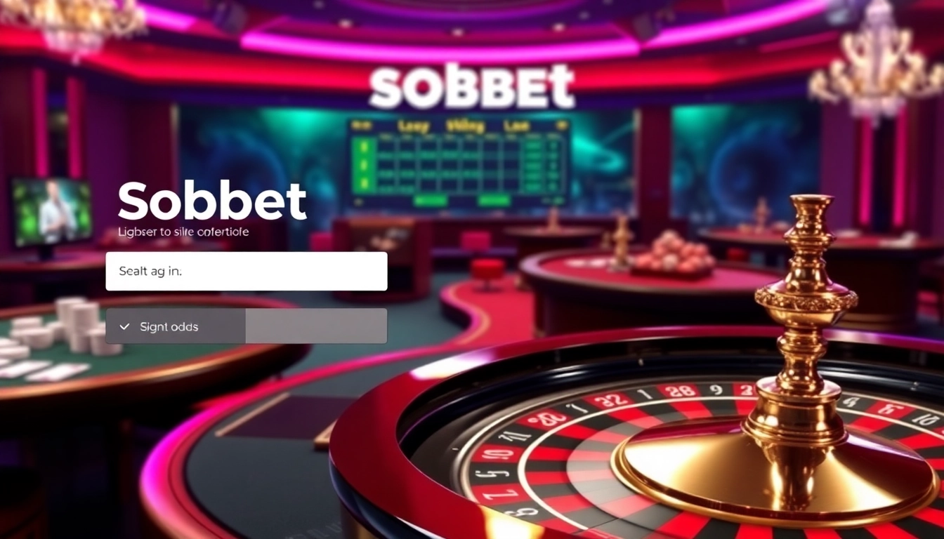 Experience seamless sbobet login access within a vibrant online casino interface.