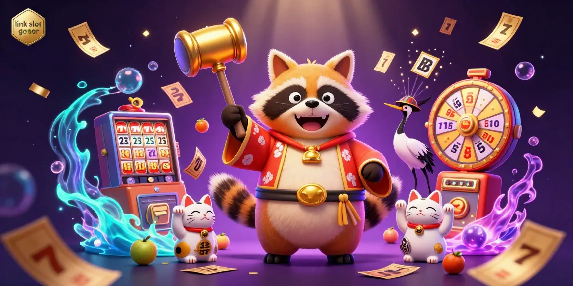 Experience exciting wins with link slot gacor featuring vibrant characters and slot elements.