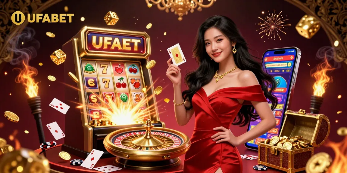 Experience excitement at UFABET with a beautiful Asian woman and casino games bursting with energy.