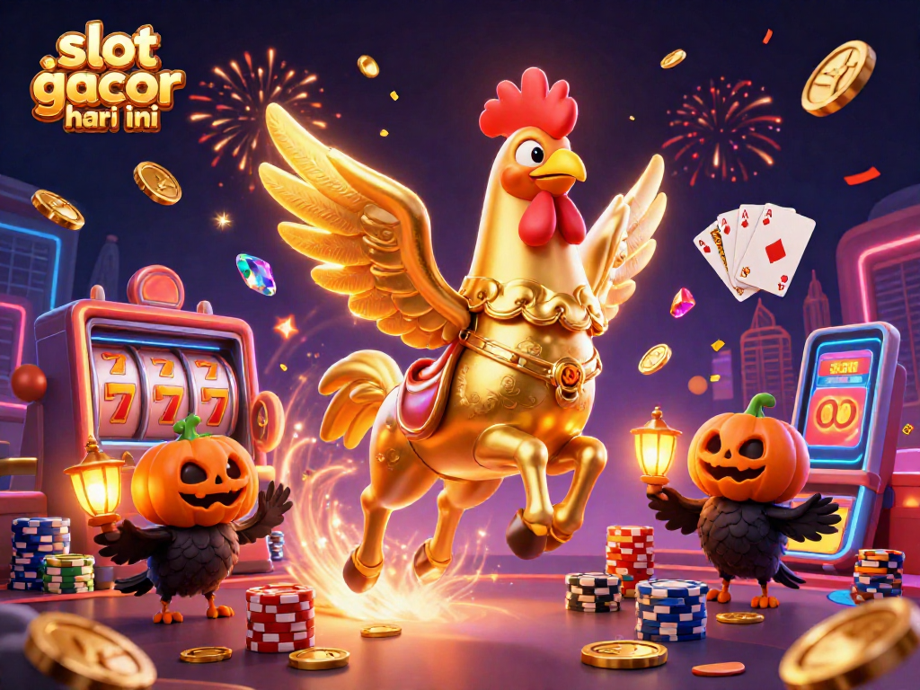 Experience thrill with slot gacor hari ini in a vibrant casino scene packed with action.