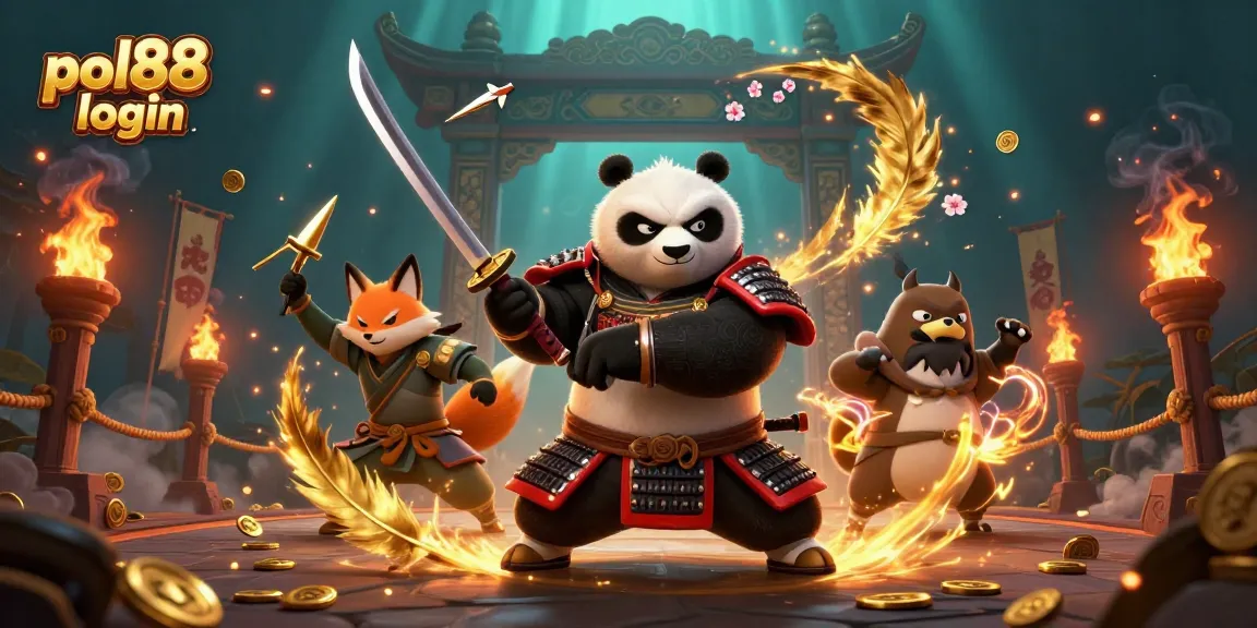 Login pol88 untuk bermain di kasino online dengan gambar karakter 3D penuh aksi.