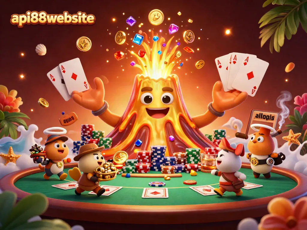 Experience the thrill of api88website with vibrant treasures from golden lava and poker excitement.