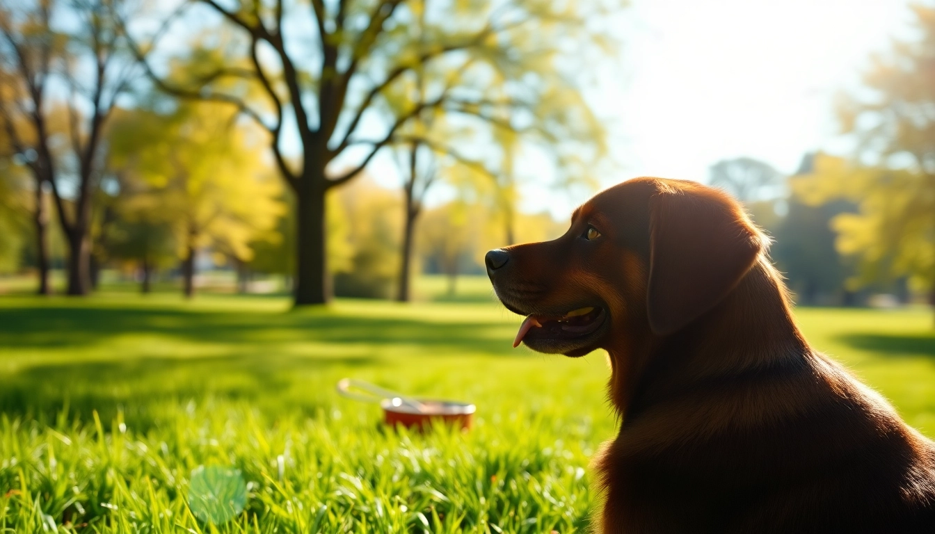 Boost your pet's wellness with calming CBD For Pet products in a peaceful park