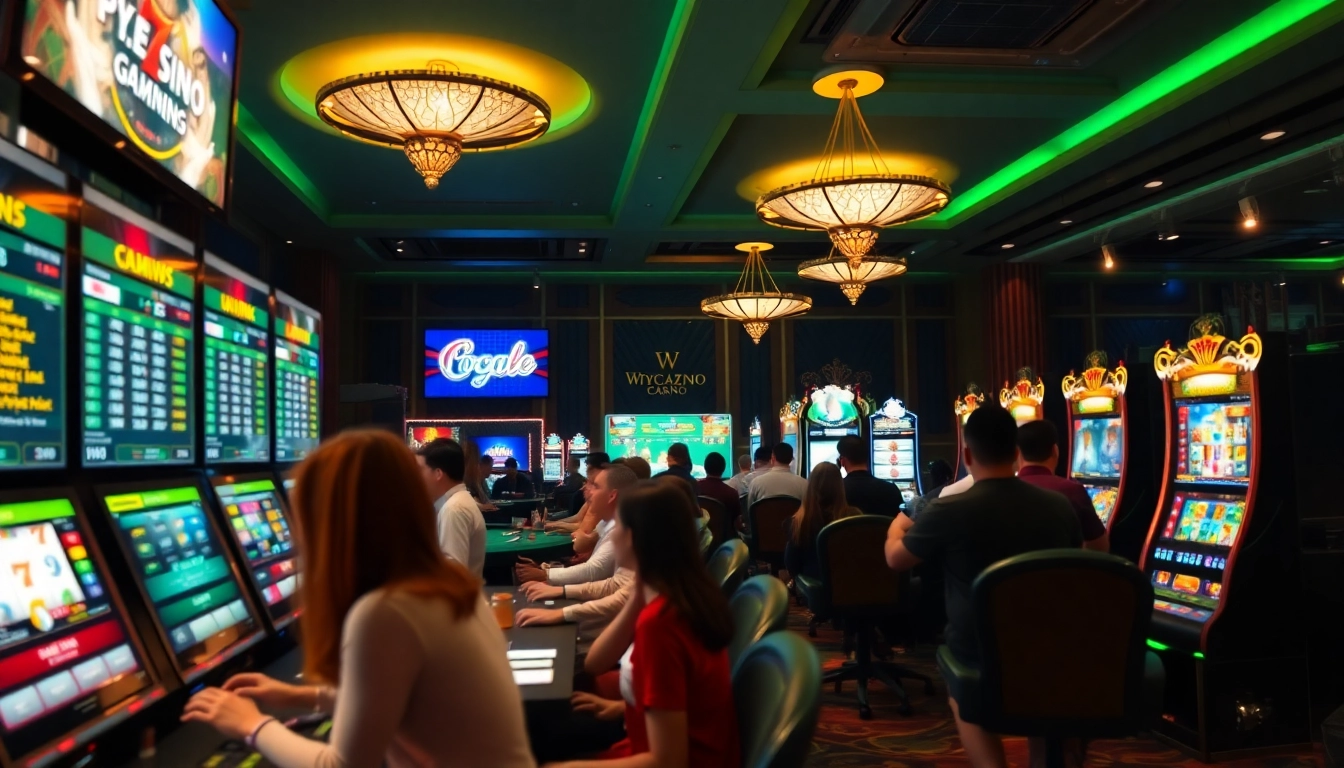 Dynamic casino gaming experience at https://whycazino.com highlighting various players engaged in thrilling games.
