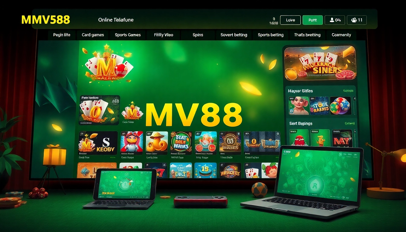 Experience the thrill of MV88 game on a vibrant gaming platform interface.