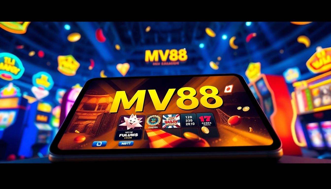 Experience the excitement of MV88 game with a vibrant digital gaming interface.