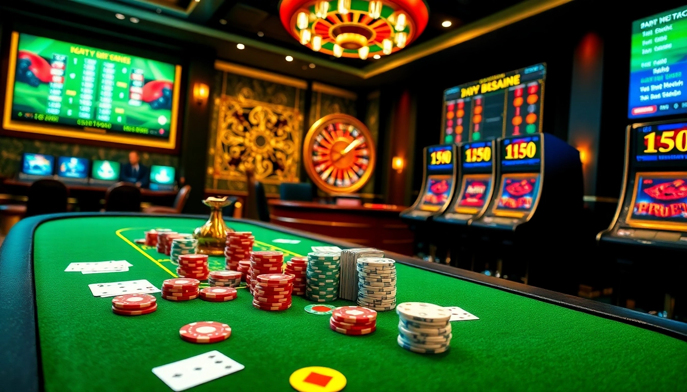 Experience thrilling gambling action with jeetbuzz bangladesh in a luxurious casino scene.