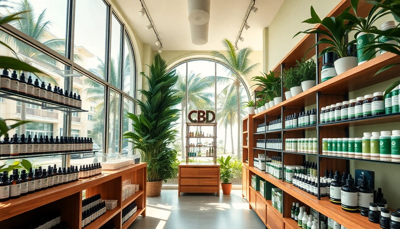 Browse CBD Miami products at a vibrant and inviting CBD shop environment.