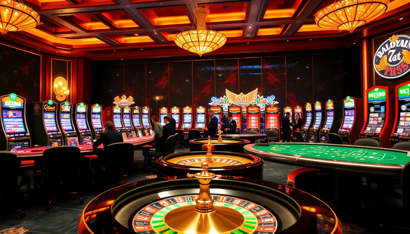 Engaging gameplay at the trang chủ sa88 online casino with vibrant tables, chips, and roulette.