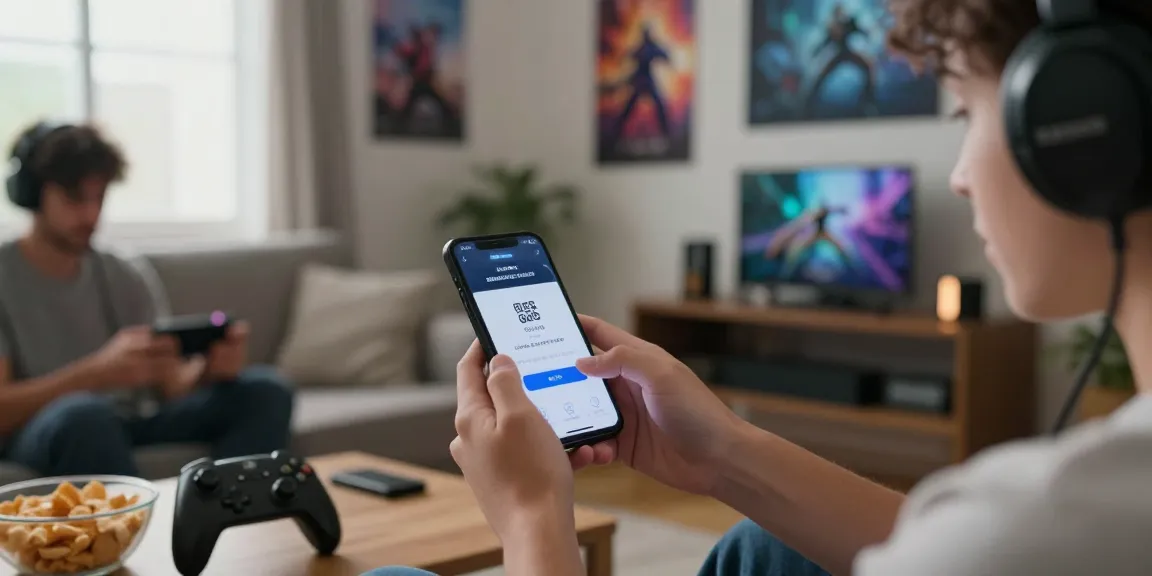 Proses topup akun game dengan QRIS di NAGA2000, nyaman di ruang tamu